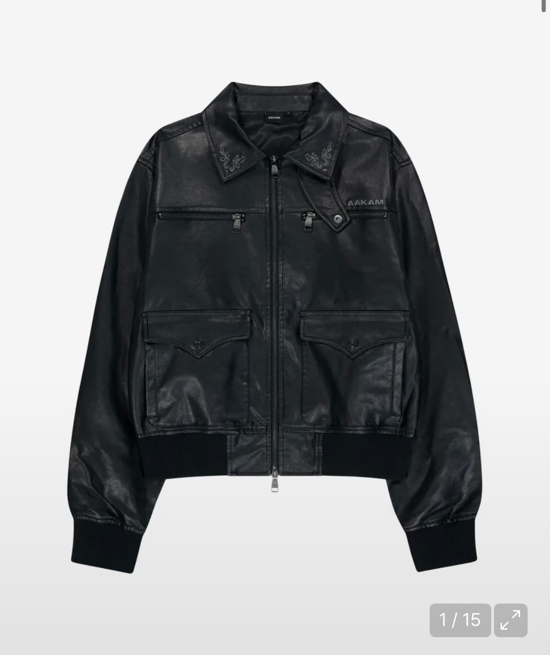 새상품)아캄 웨스턴 무드 레더 자켓 1사이즈 상품이미지1