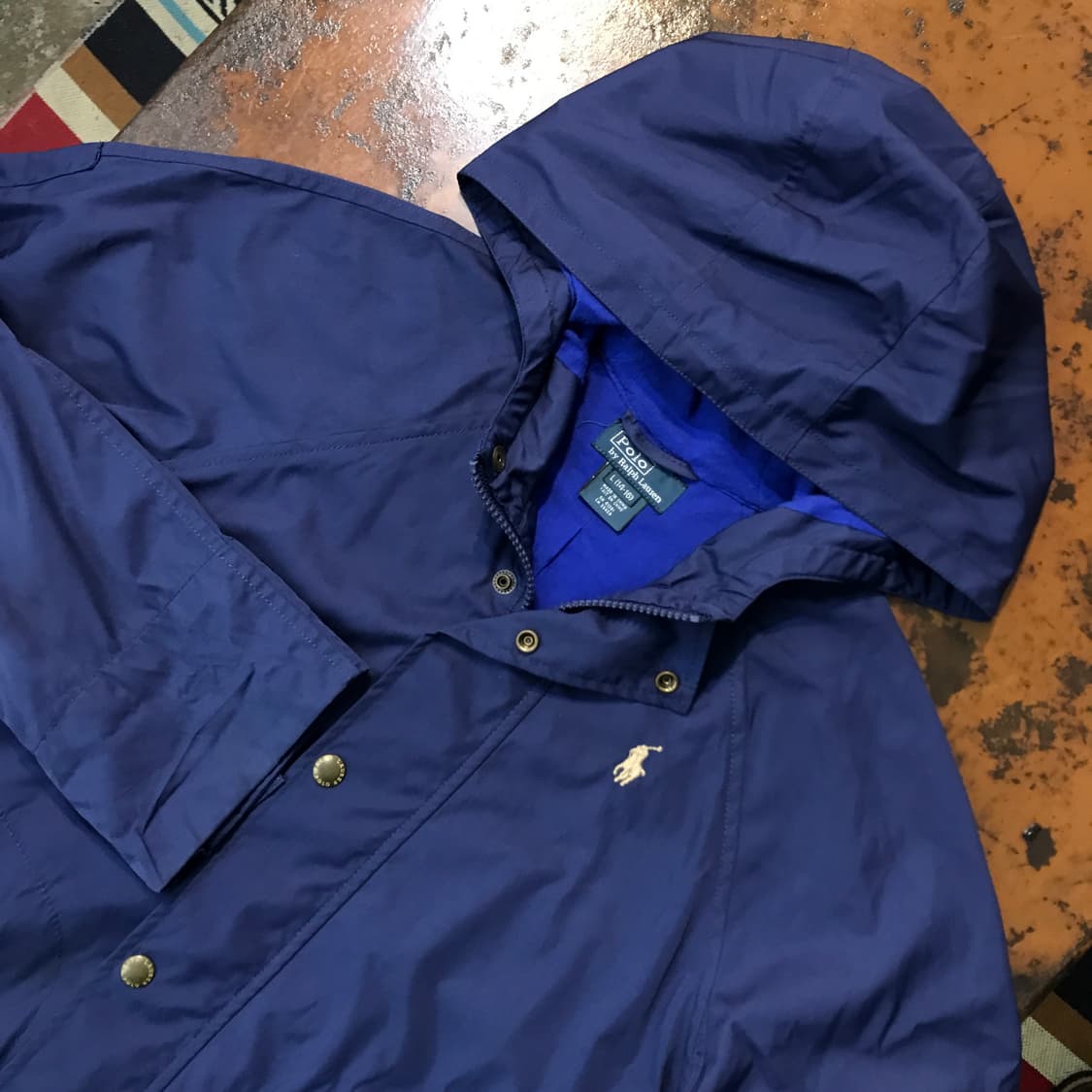 폴로랄프로렌 블루 후드 윈드브레이커 여성 44 55 사이즈  상품이미지2