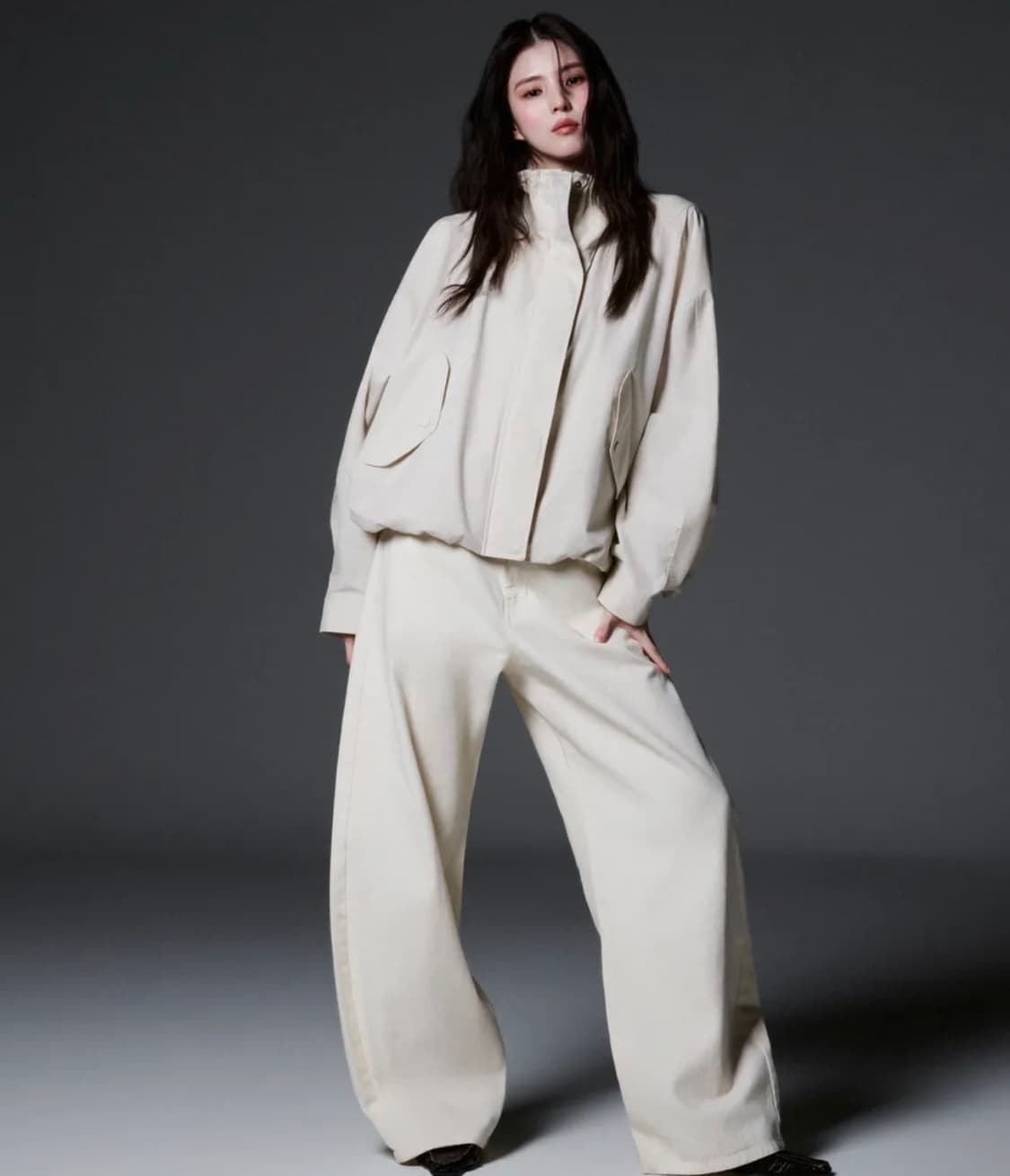 무탠다드 우먼 한소희 PICK  돌먼 필드 재킷 [크림] 상품이미지2