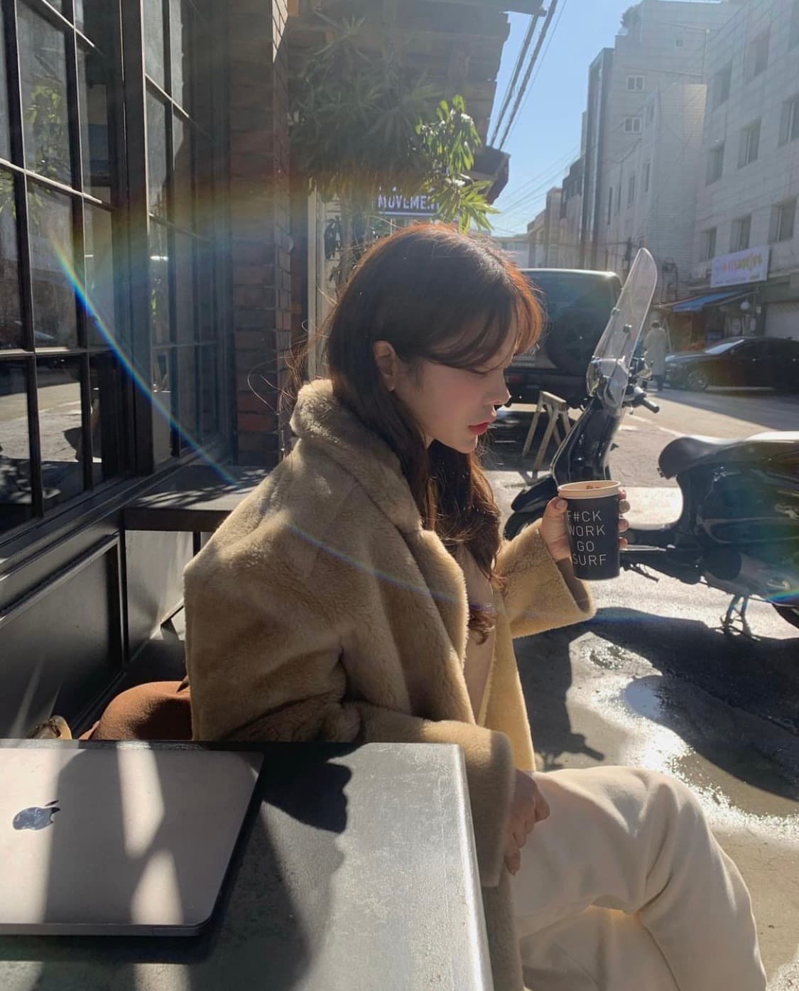 위드아웃썸머 마일드 퍼 코트 상품이미지1