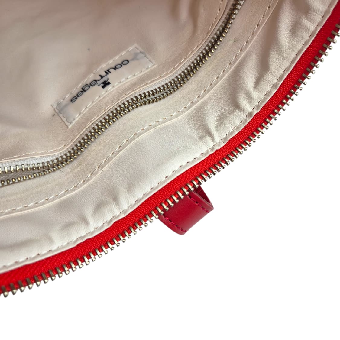 90s 꾸레쥬 자카드 레더 버클 숄더&핸드백 상품이미지8