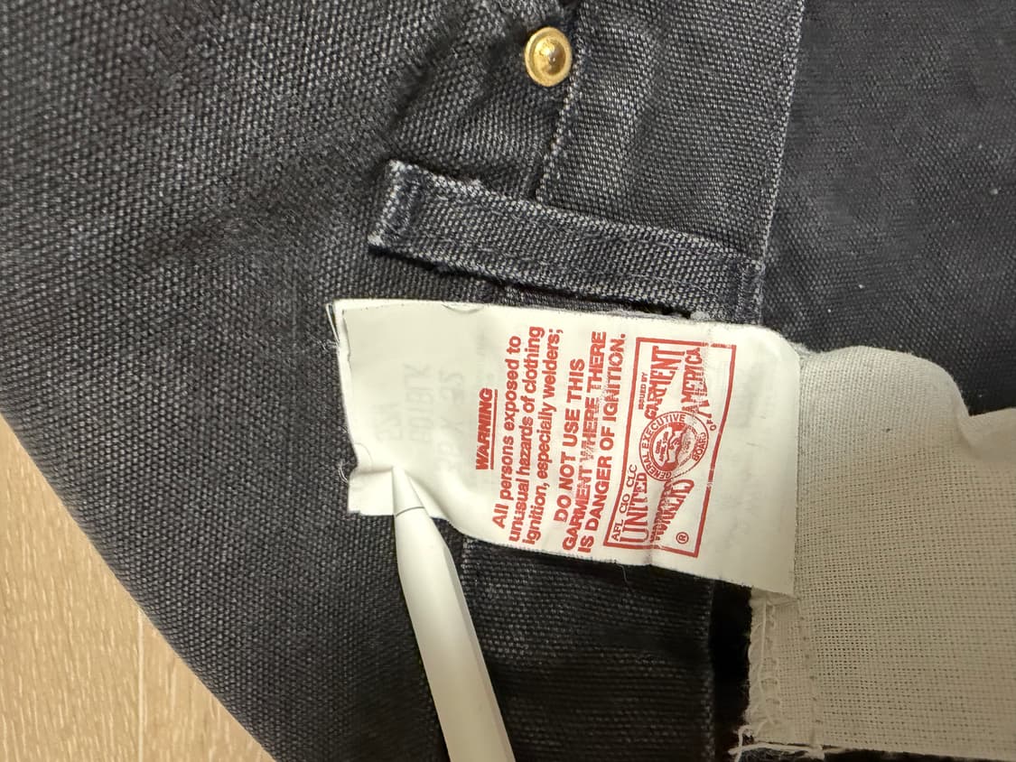 빈티지 90s 칼하트 더블니 블랙 made in usa🇺🇸 상품이미지4