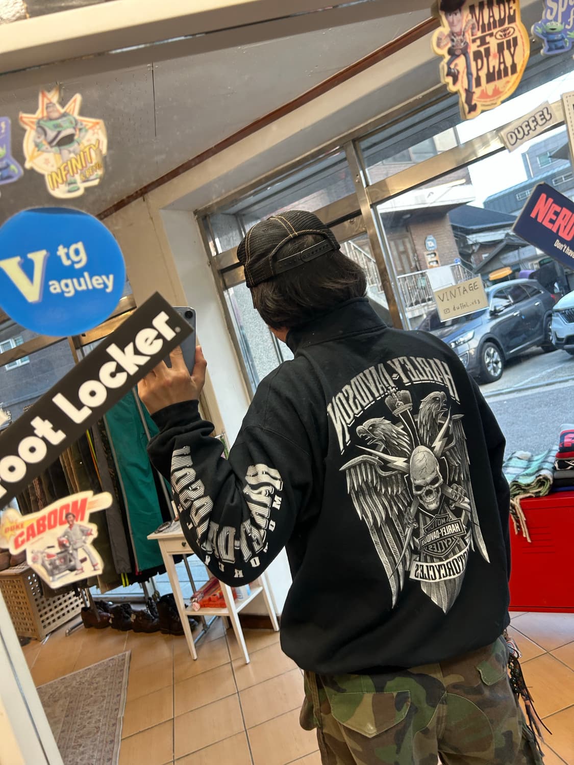 빈티지 할리데이비슨 하프집업 스웻셔츠 상품이미지8