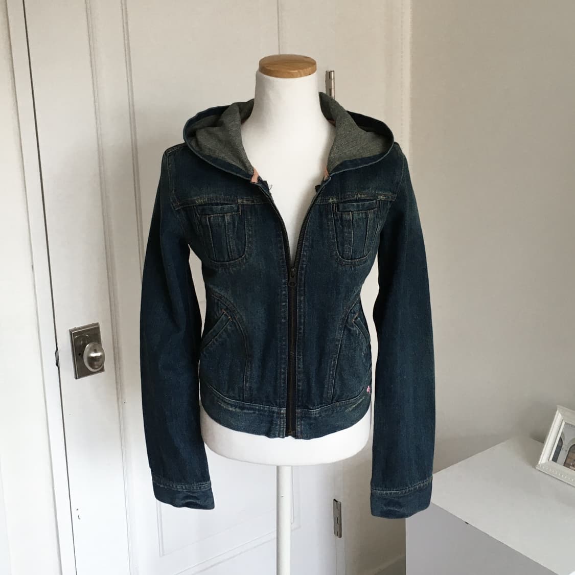 아베크롬비 빈티지 데님 후드 자켓 상품이미지1