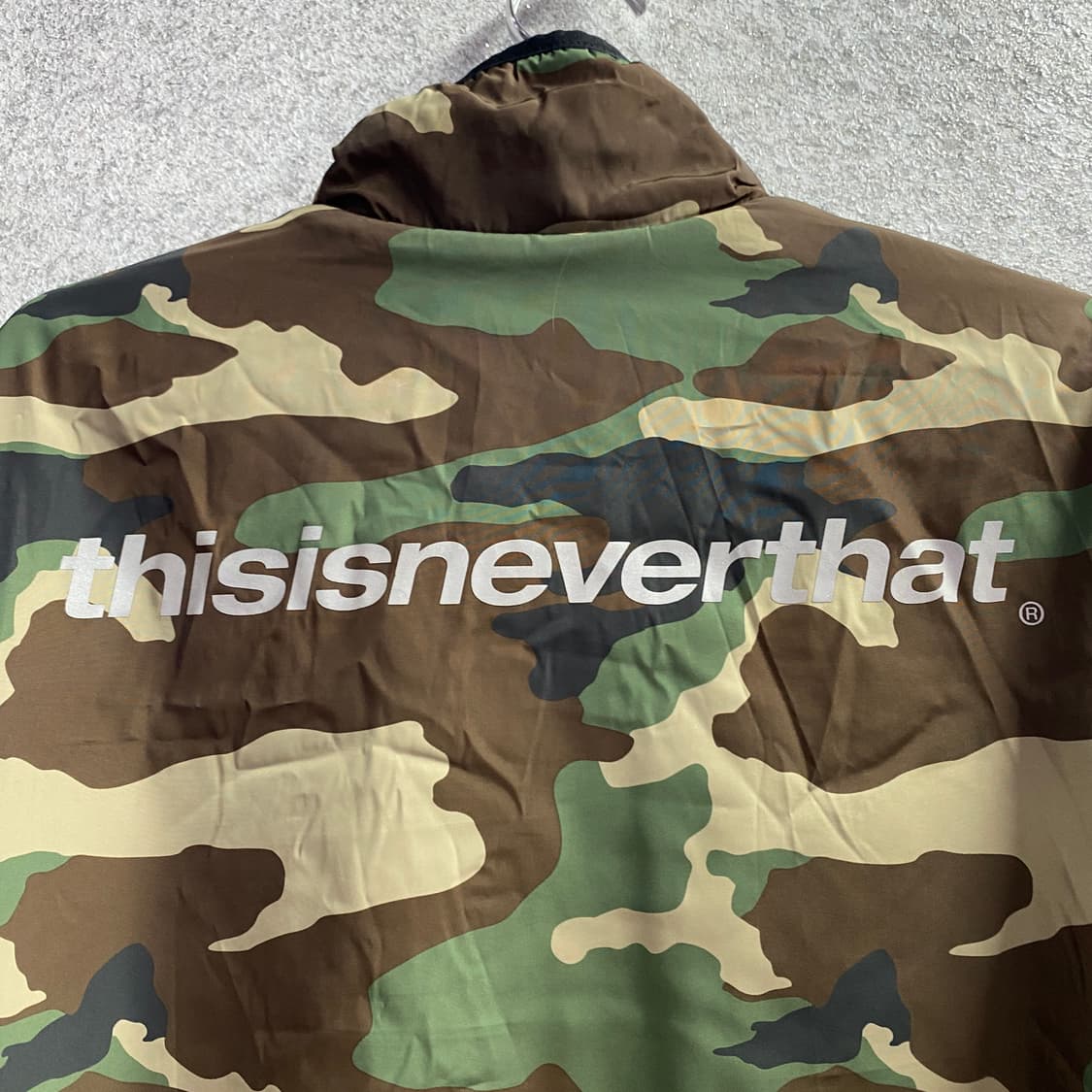 디스이즈네버댓 카모 리버시블 후리스 패딩 B3630 상품이미지4