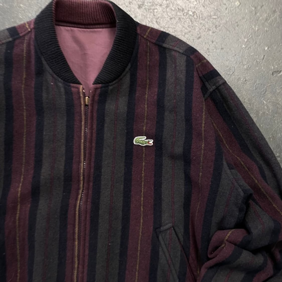 100 라코스테 리버시블 블루종 자켓 상품이미지2