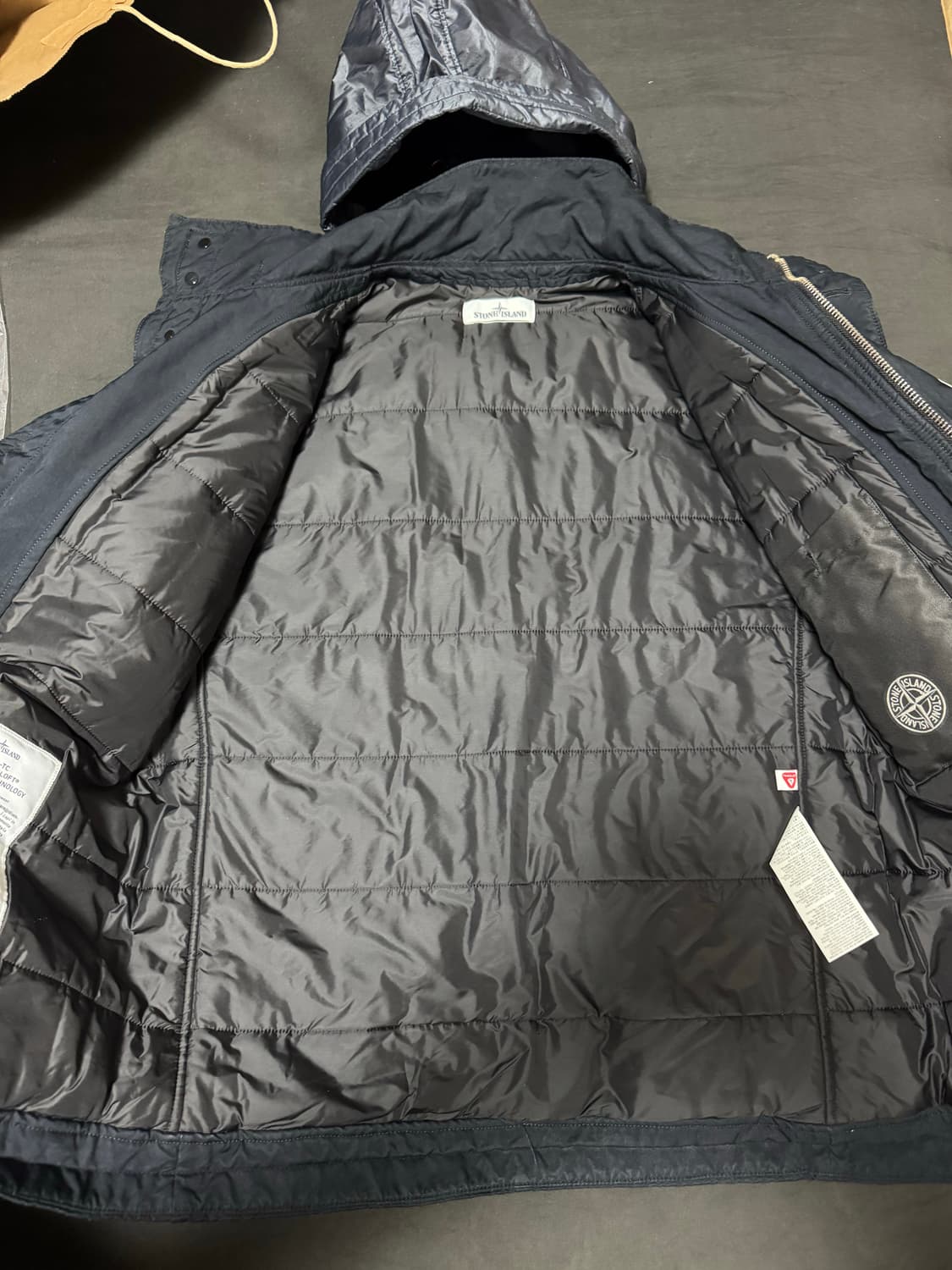 정품 스톤아일랜드 m65 필드 자켓 st 프리마로프트 네이비 L 상품이미지2