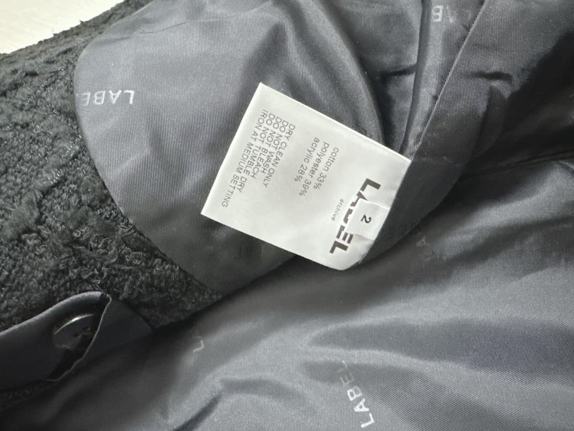 라벨아카이브 트위드 자켓 블랙 2사이즈 상품이미지6