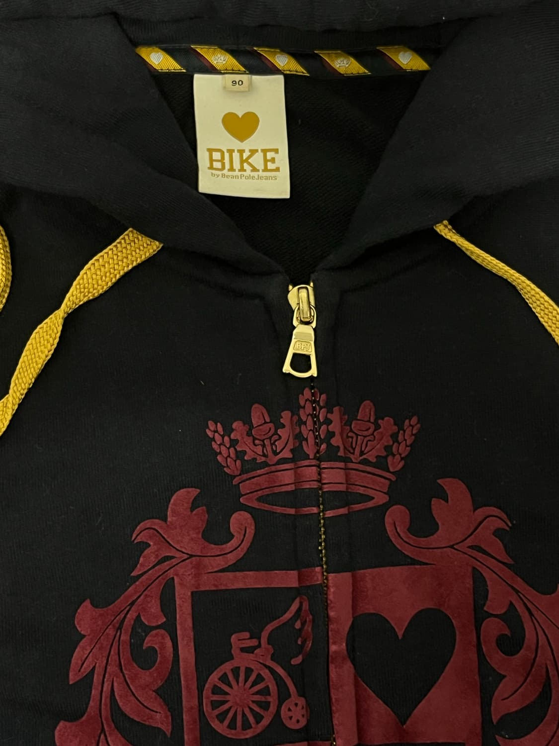 빈폴 진 BIKE 크롭탑 후드집업 90 상품이미지2