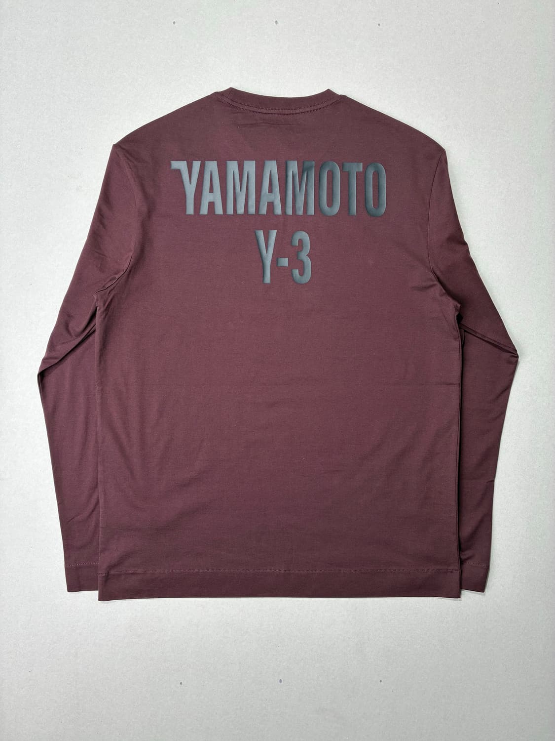 Y-3 와이쓰리 CH2 GFX 롱 슬리브 티셔츠 버건디 M사이즈 상품이미지1