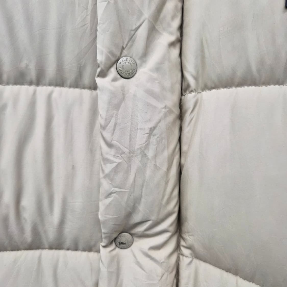 컨버스 베이지 패딩 점퍼 여성 M 상품이미지3