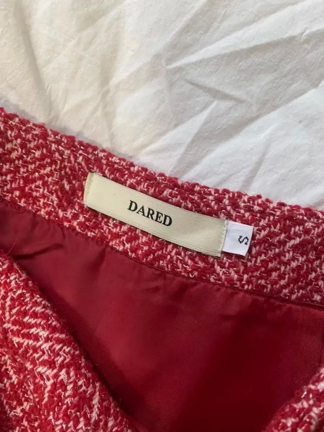 데어드 트위드 울 스커트 상품이미지1