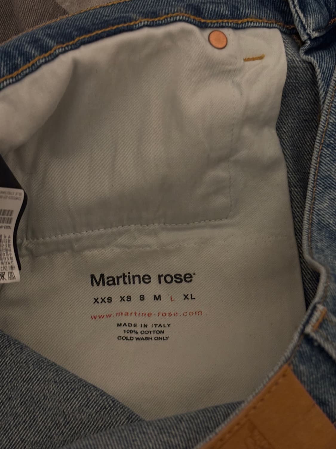 마틴로즈 프린트 데님 L 상품이미지5