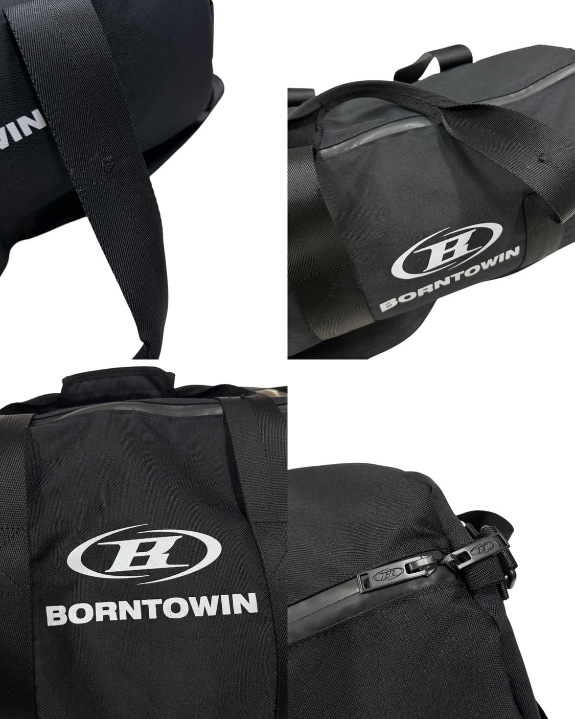 본투윈 B8 더플백 원통형 가방 크로스백 블랙 상품이미지10