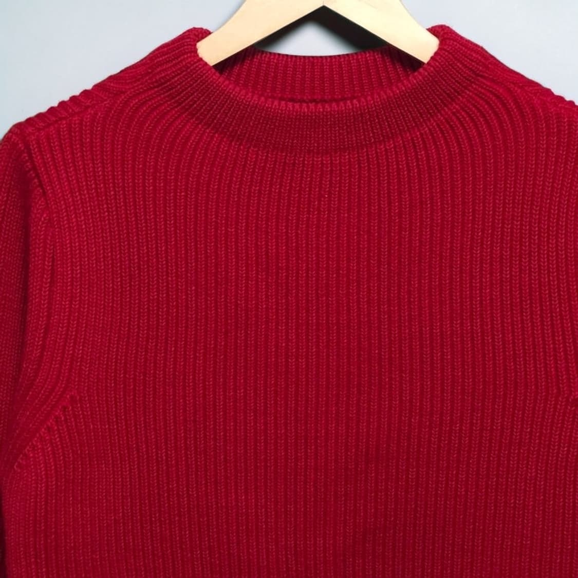 S 안데르센안데르센 크루넥 니트 레드 상품이미지2