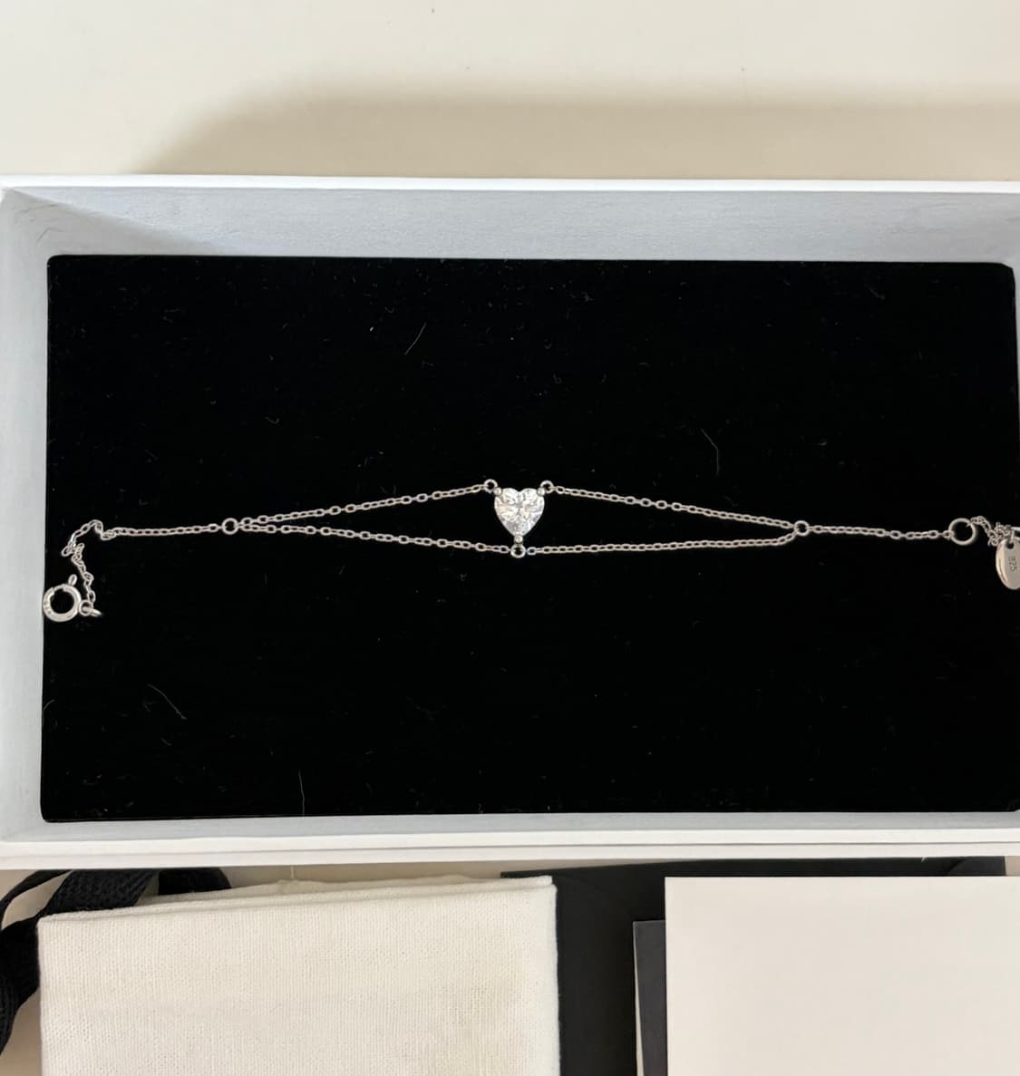 풀박) 라피아페 아무르 하트 브레이슬릿 팔찌 상품이미지2