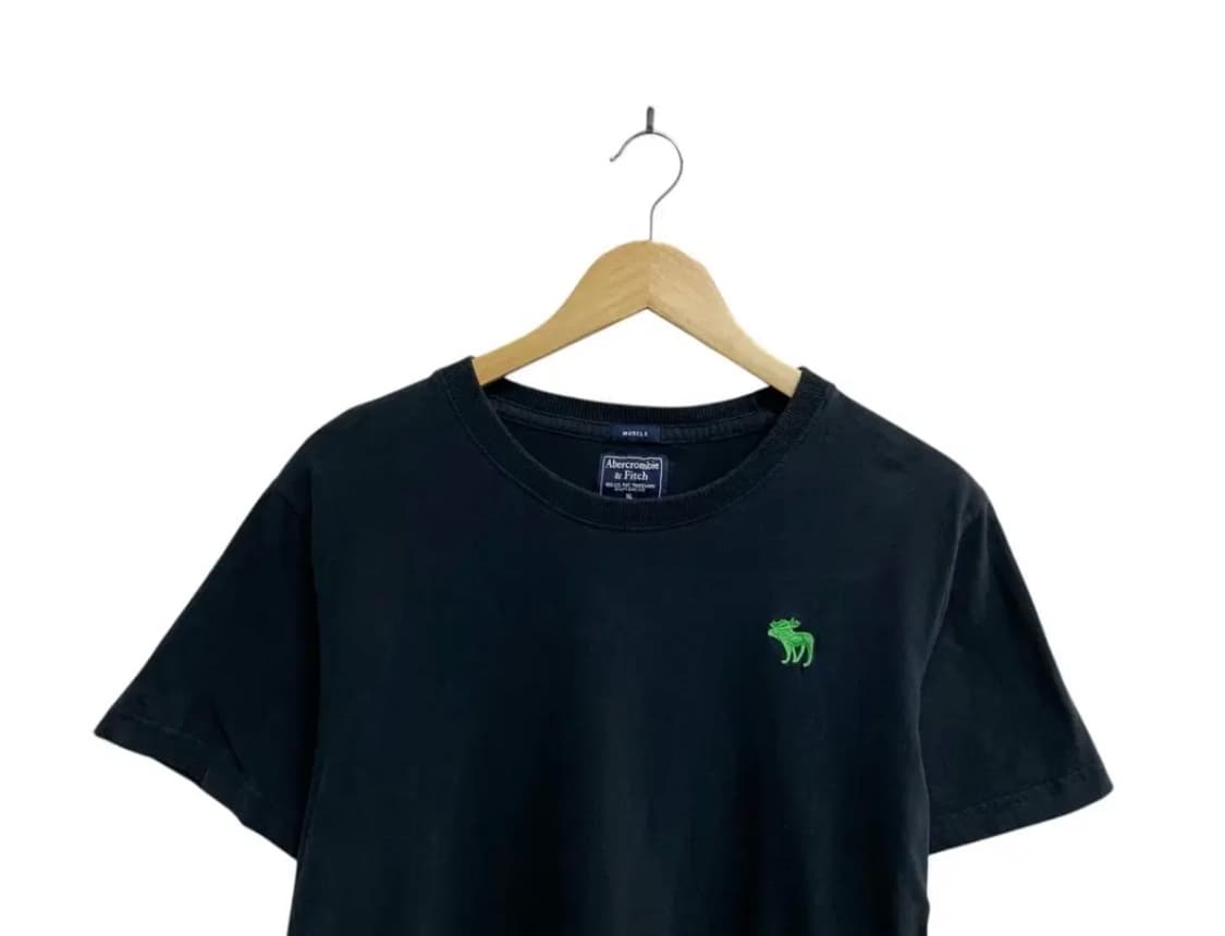  아베크롬비 A&F 녹색 무스 로고 반팔티 L 상품이미지3