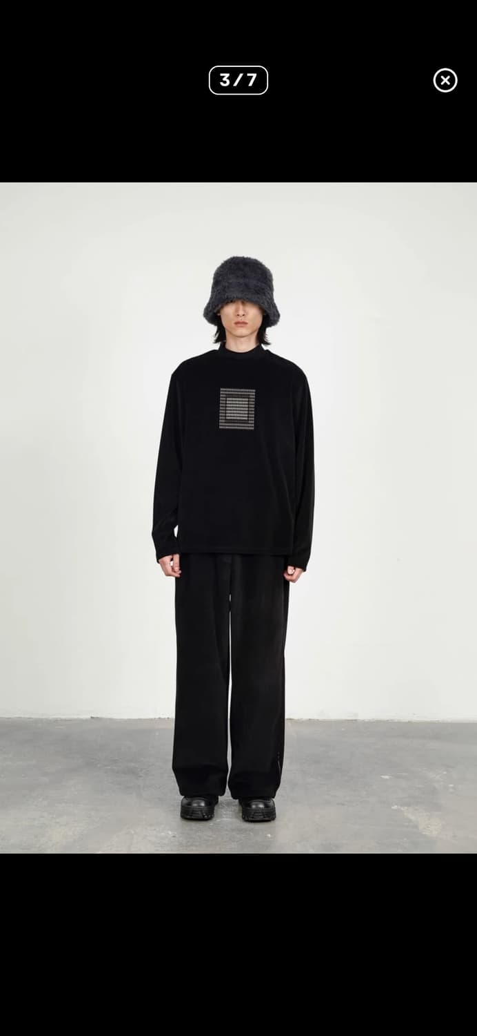 아모멘토 모티브 벨벳 모크넥 블랙 M 상품이미지3