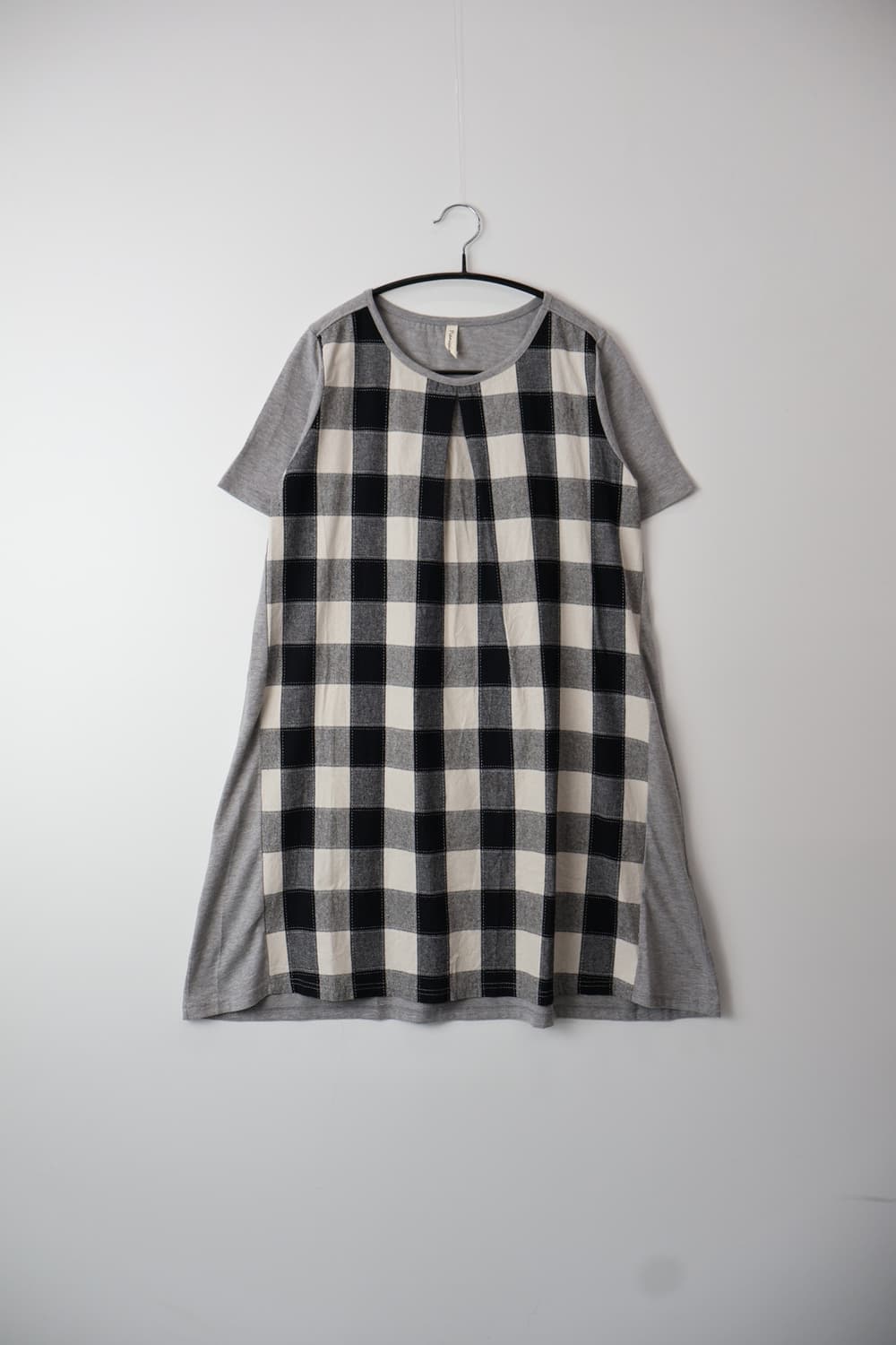 Jpn Big Check Patchwork Mini Onepeice  상품이미지6