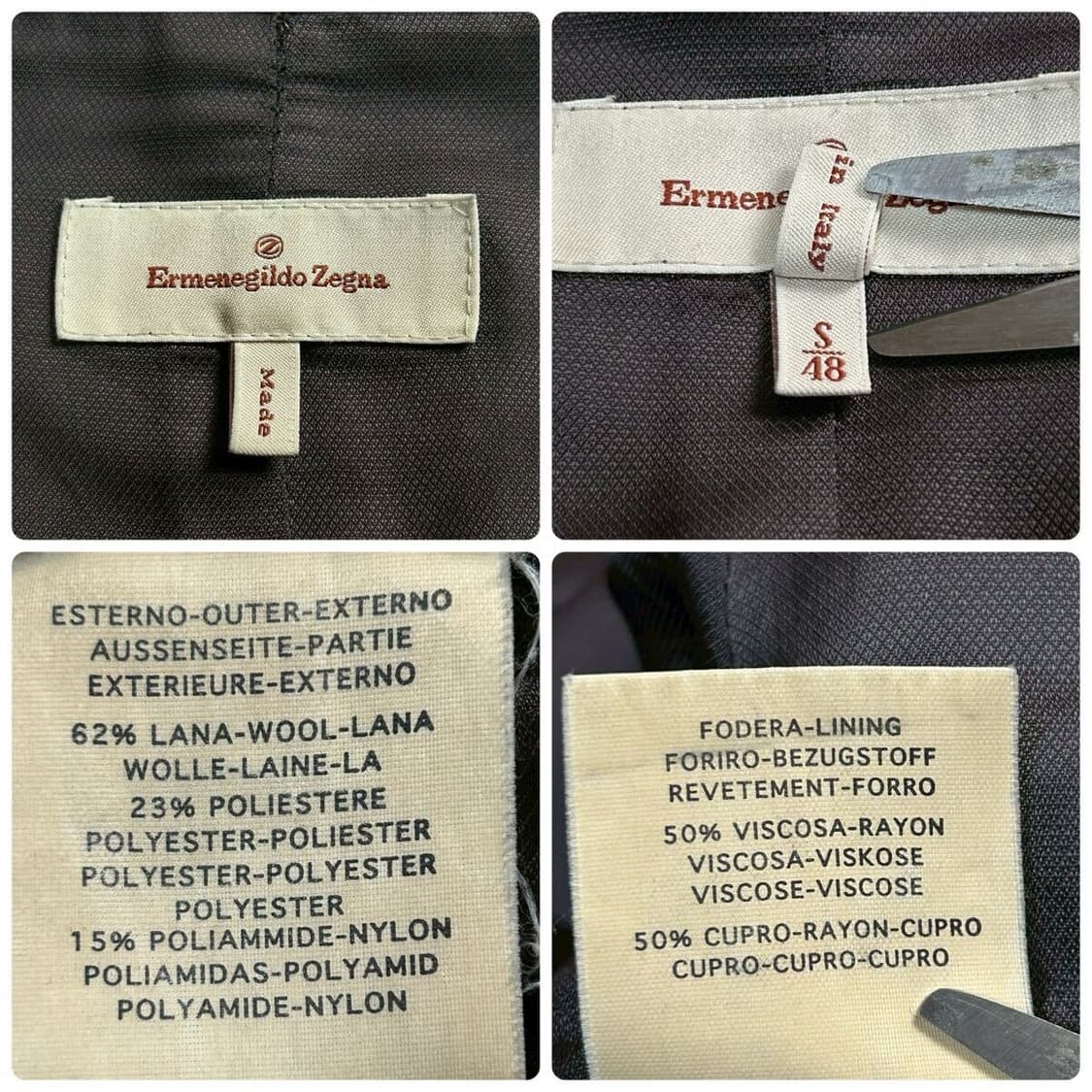 Ermenegildo Zegna 멜톤 울 자켓 상품이미지7