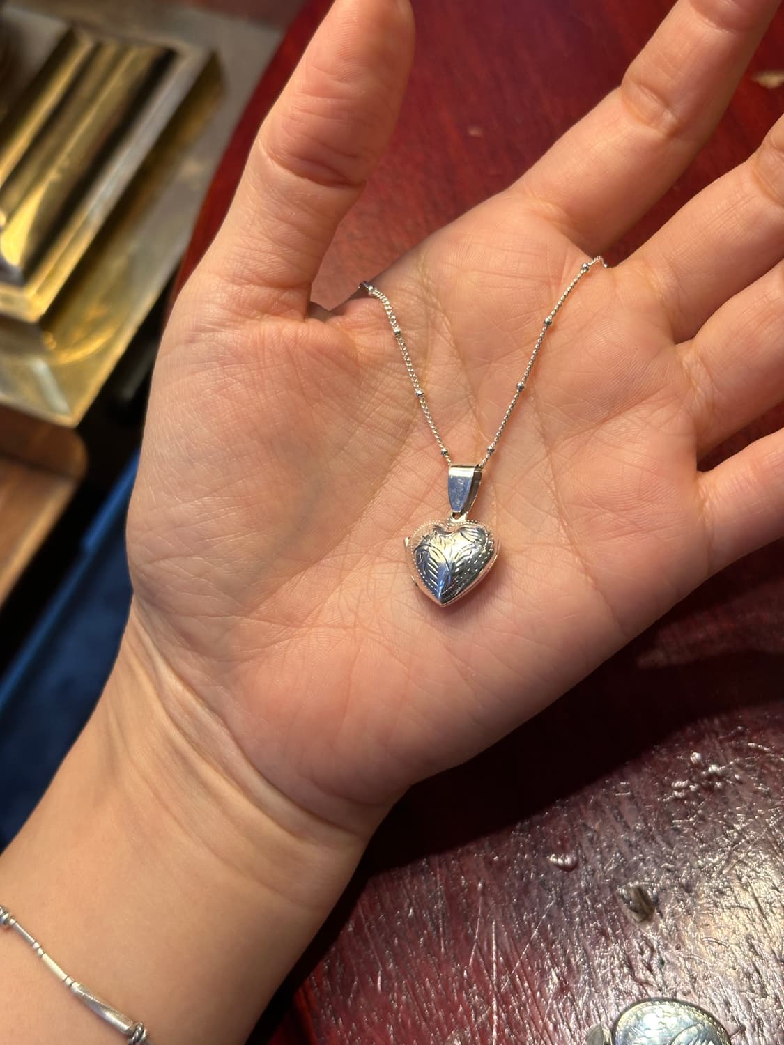 Heart locket 925silver necklace 상품이미지2