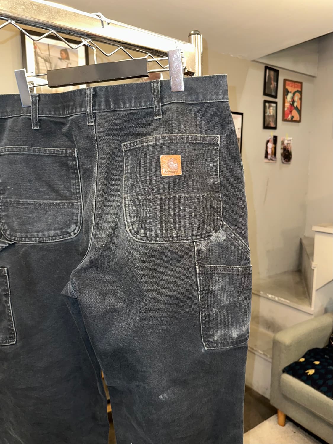 00’s Carhartt canvas distressed work PT 상품이미지9