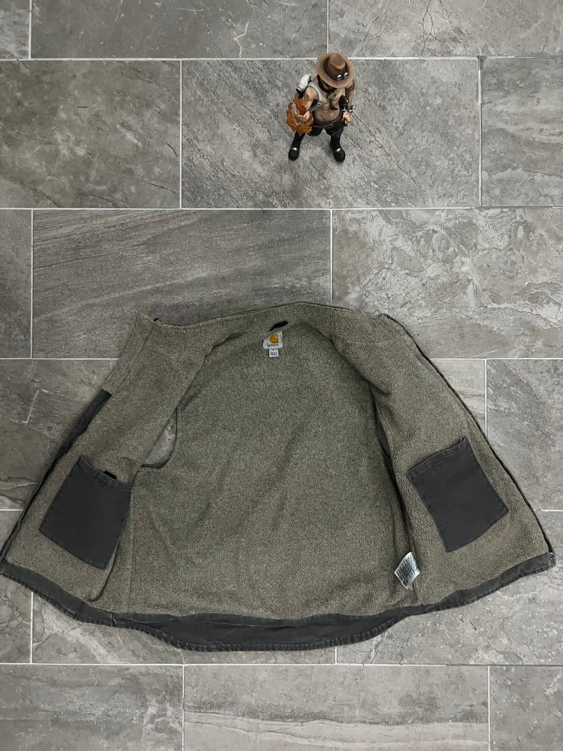 (L)칼하트 셰르파 넥 조끼베스트 V33 GVL 그래블 상품이미지3