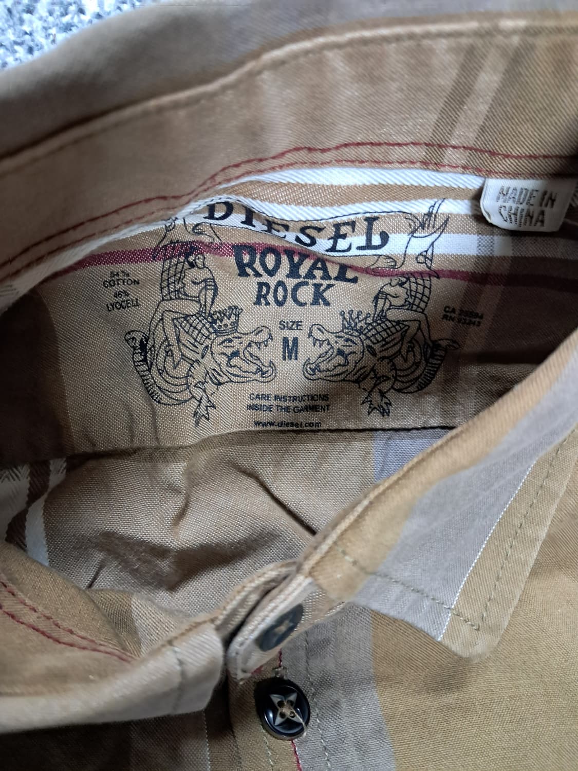 디젤 체크남방 상품이미지3