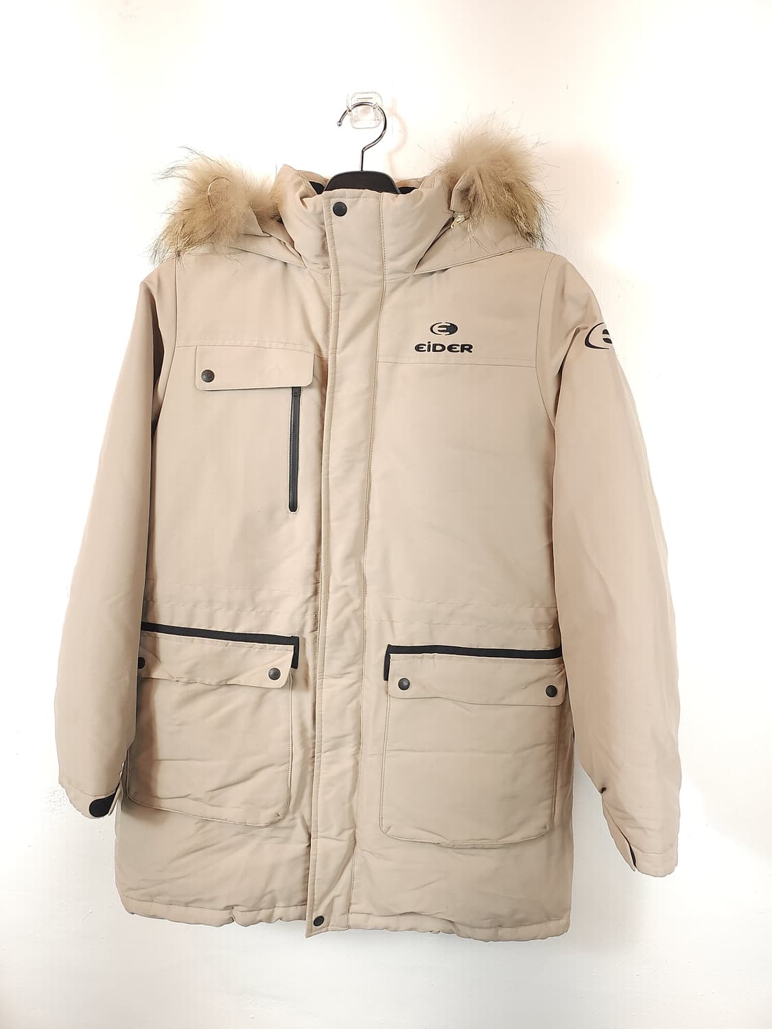 아이더 발열 다운패딩 베이지 100 L 상품이미지2