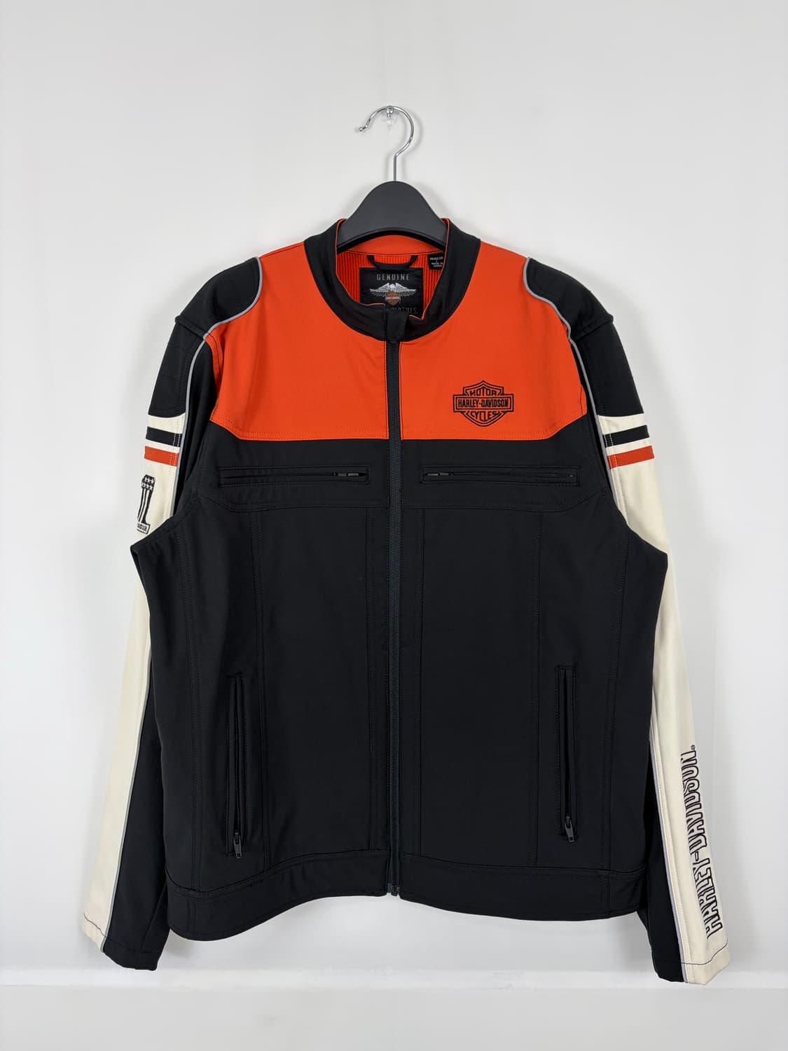 a109) 할리데이비슨 컬러블록 소프트쉘 자켓 상품이미지1