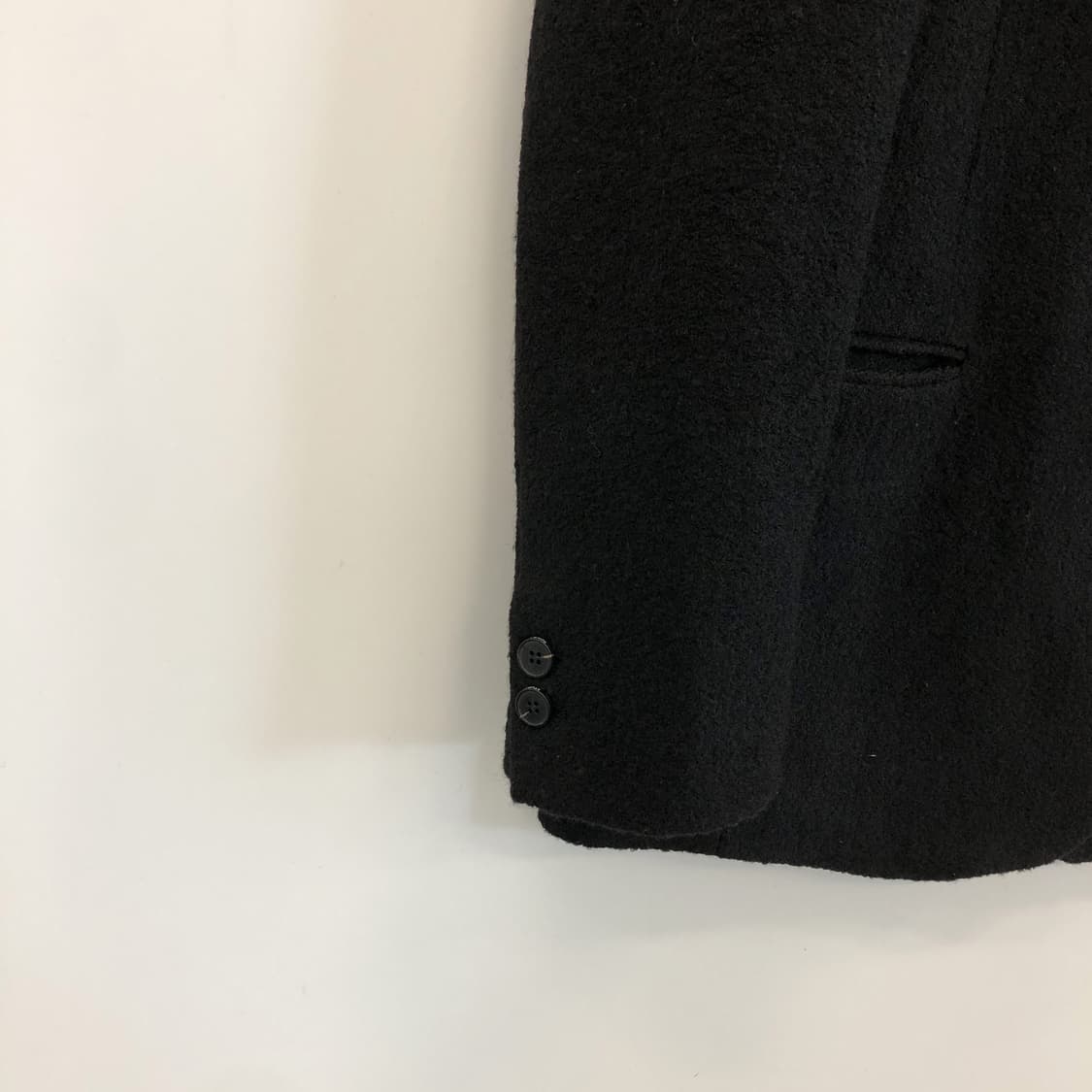 스튜디오톰보이 블랙 오버모직자켓 80-90-160 상품이미지3