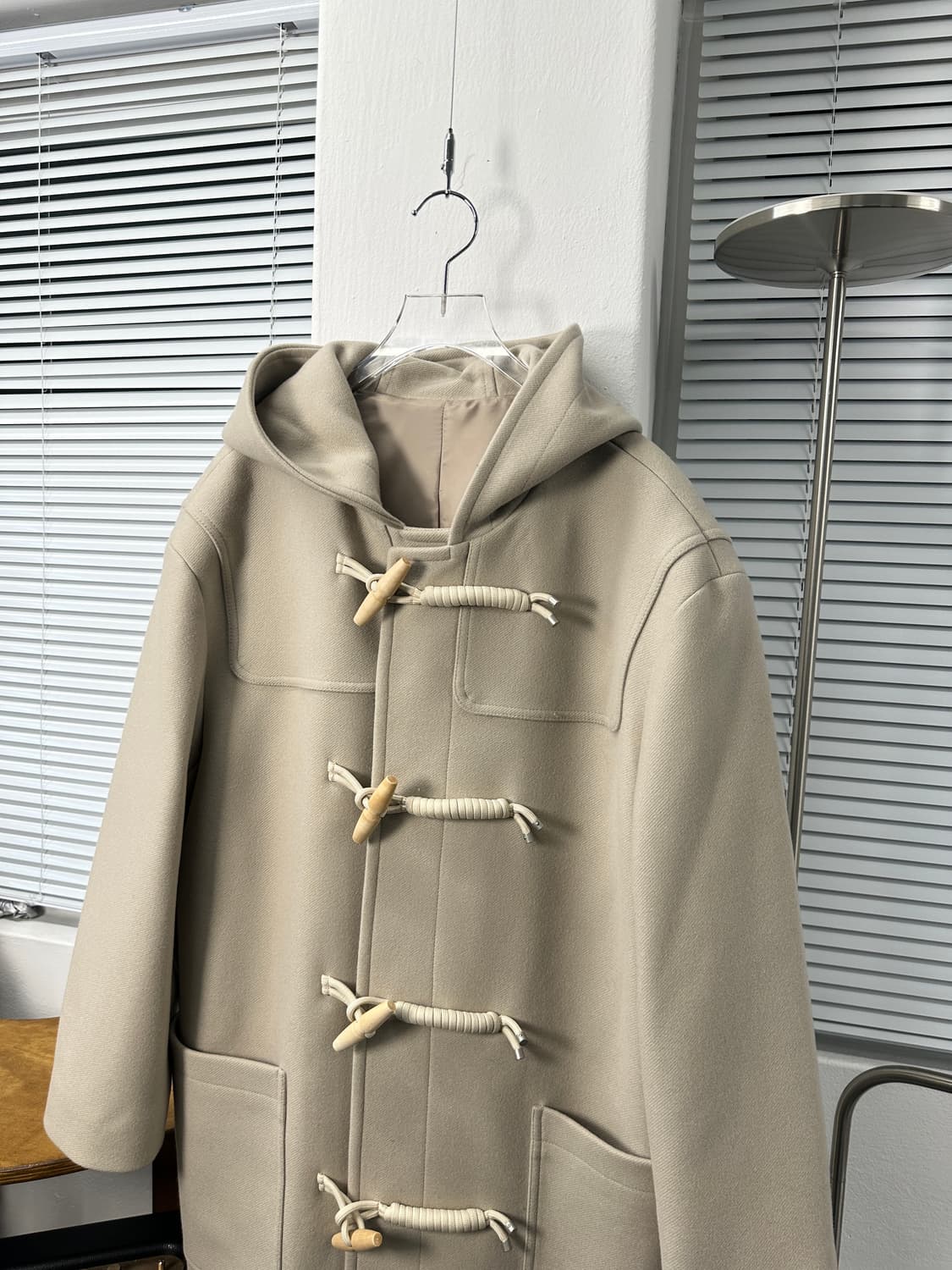 Coor 더플 오버핏 코트 (크림)L 상품이미지1