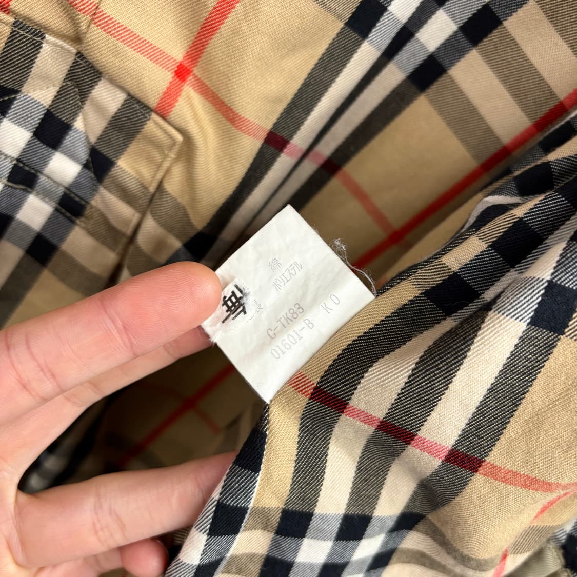 (L) 90s 버버리 노바체크 트렌치 코트 상품이미지6