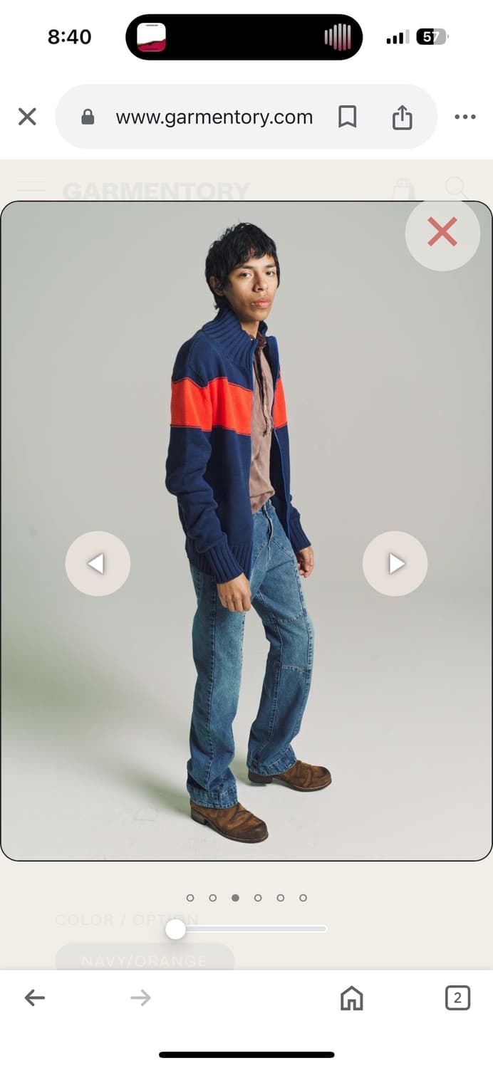 에드워드커밍 니트 집업 상품이미지4