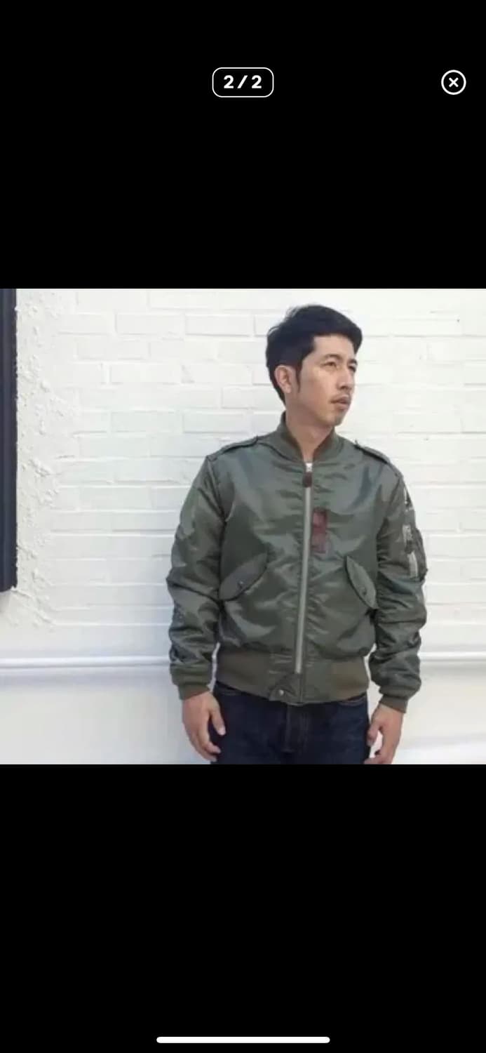 Ma-1 ,l2B 스틸휠즈x 언노운피플 콜라보 마원 자켓 L사이즈 상품이미지2