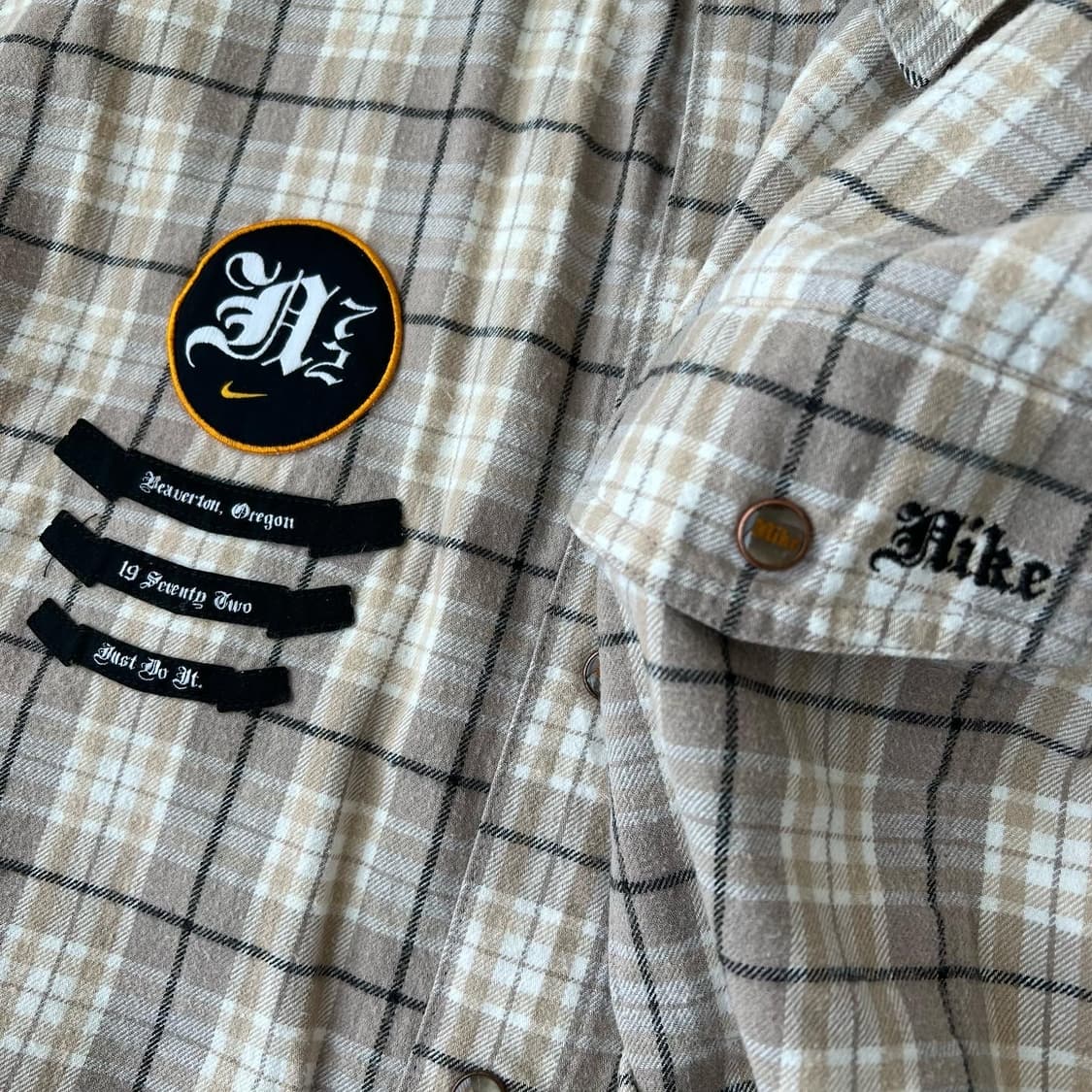 00s 나이키 올드스쿨 체크셔츠 상품이미지5