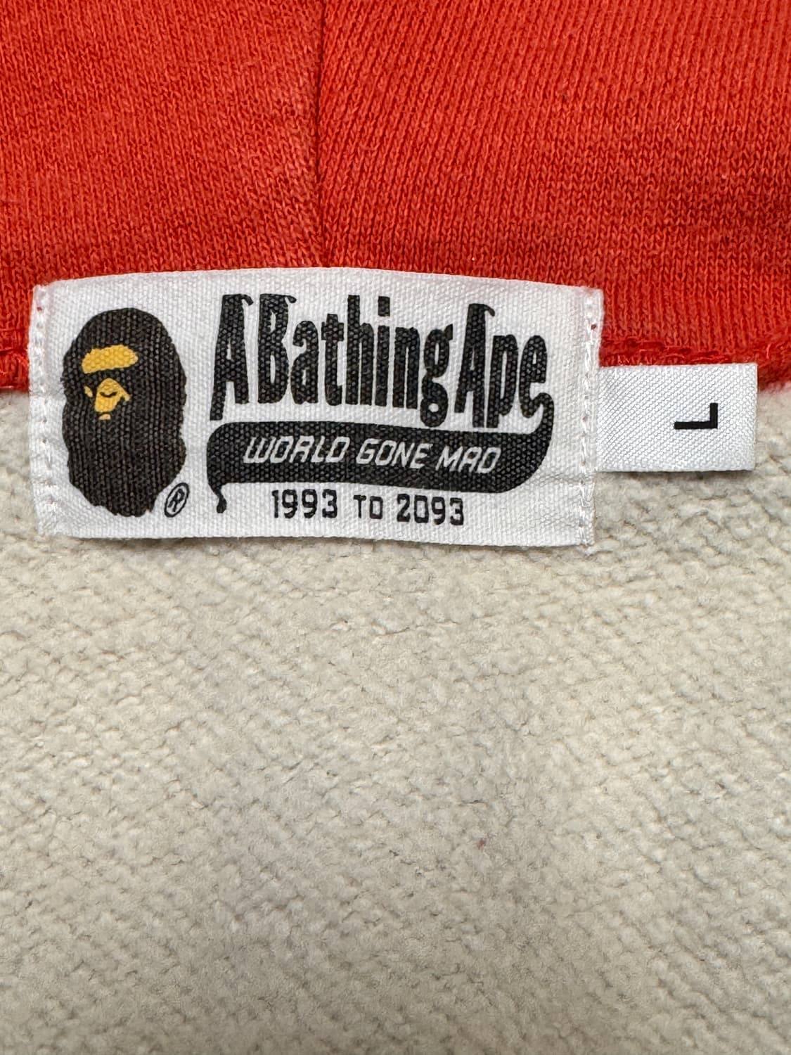 BAPE Logo Check Shark Full Zip Hoodie Re 상품이미지6