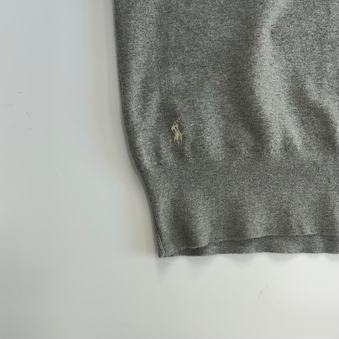 Polo 폴로 화이트포니 그레이 반팔니트 상품이미지4
