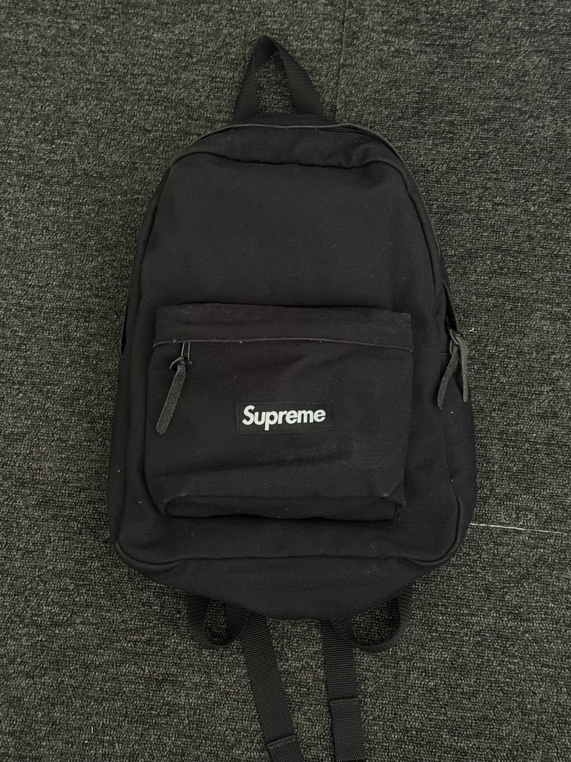 슈프림 캔버스 백팩 블랙 상품이미지1