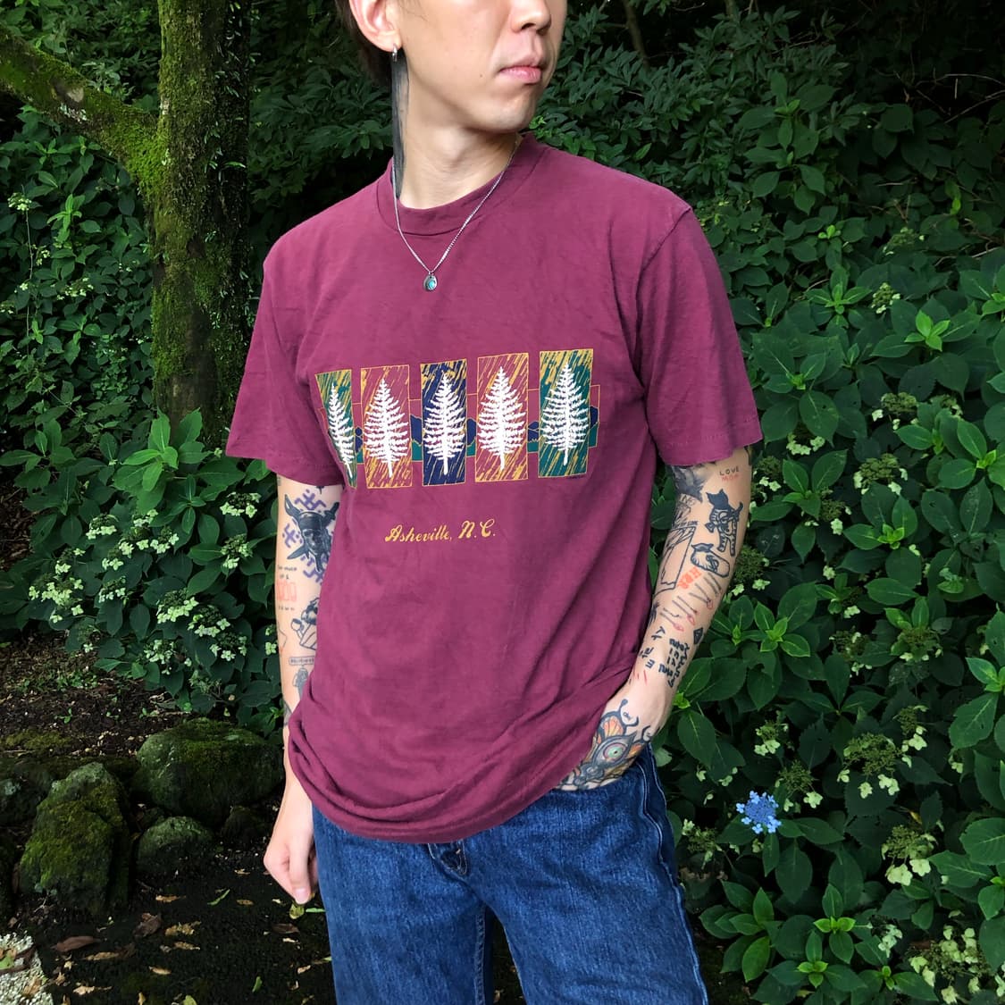 90’s Made in USA vintage T-shirts WEIN 상품이미지1