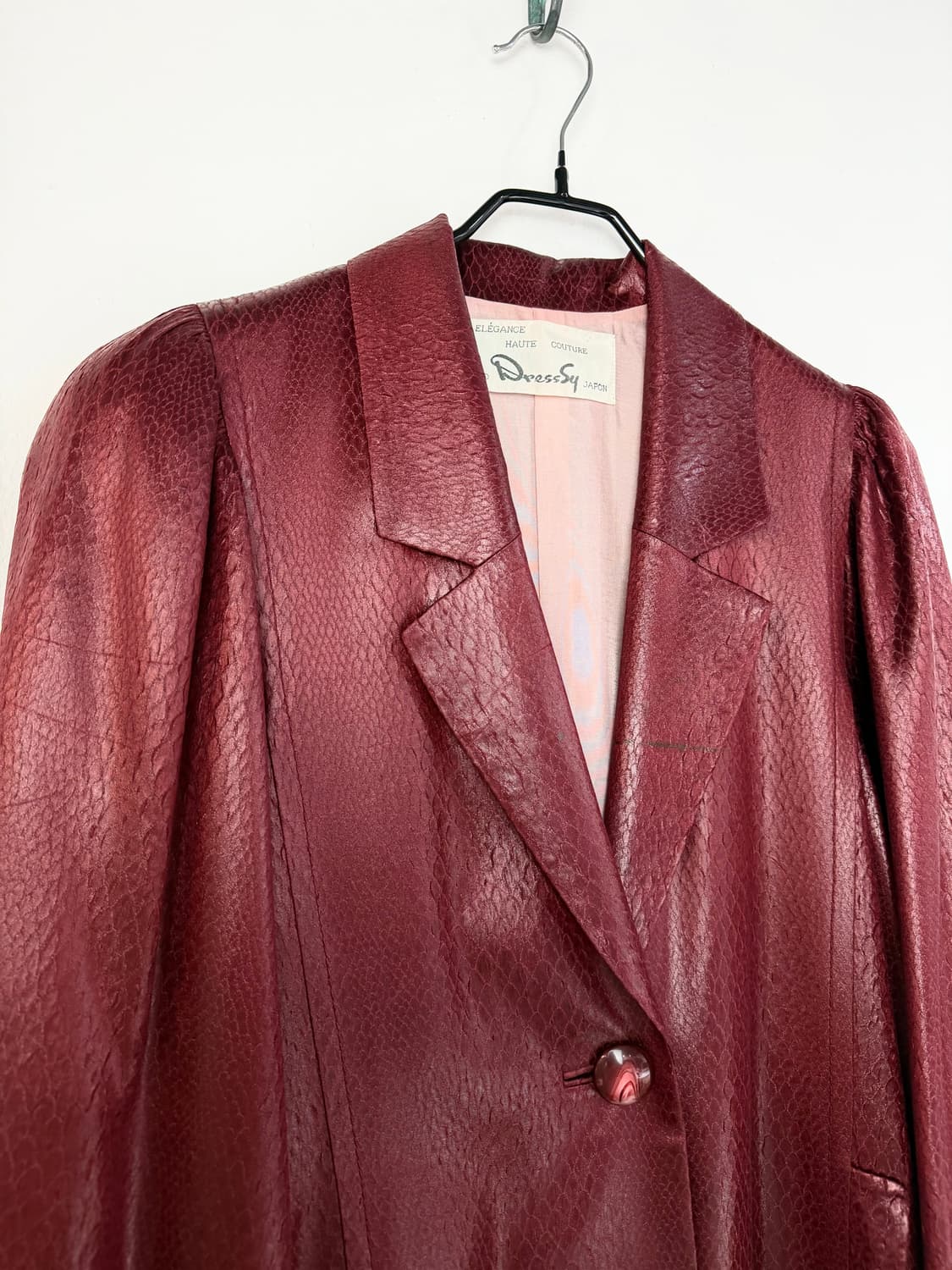 90s DressSy 파이톤 퍼프 코트 상품이미지3