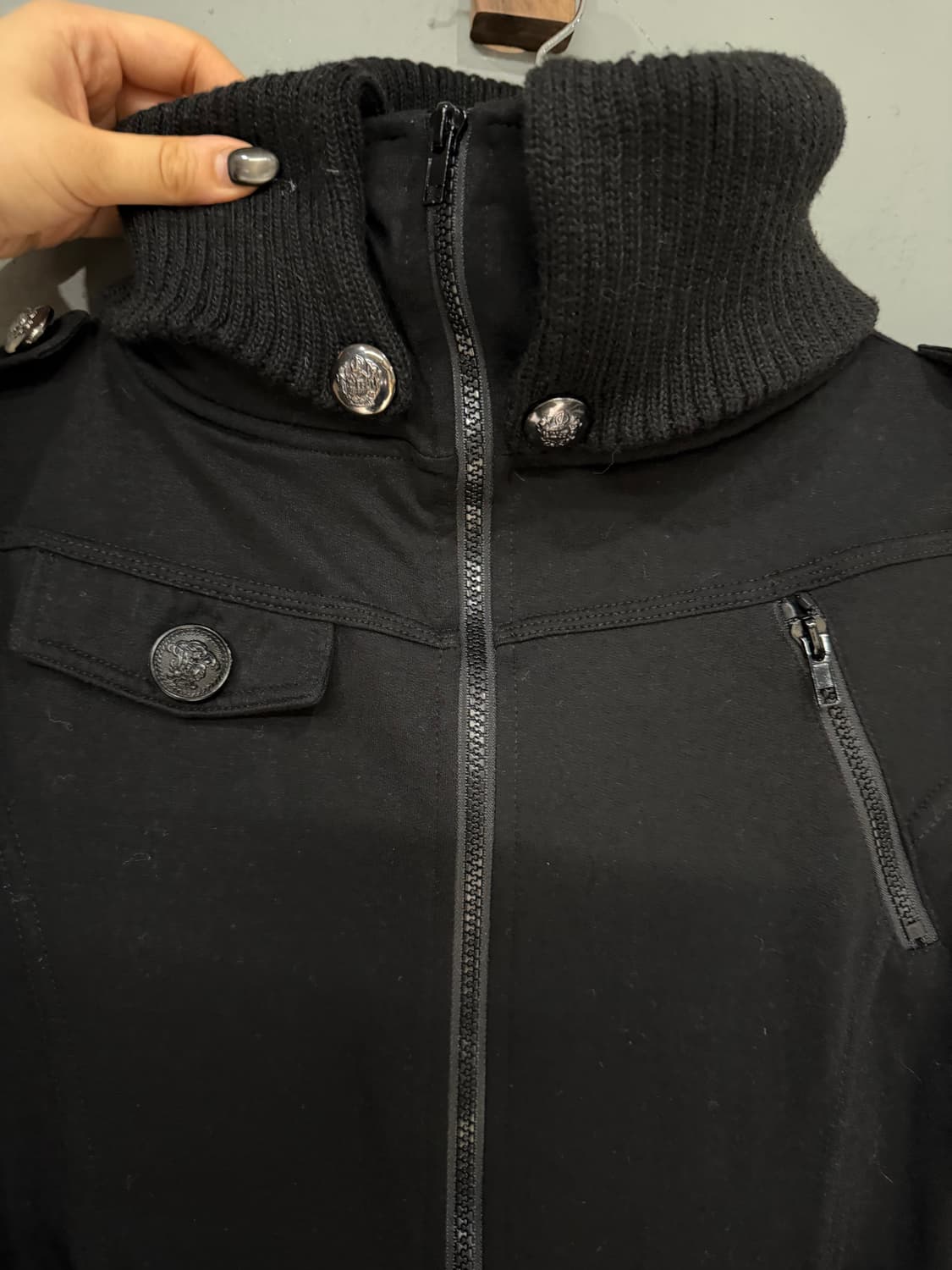 legend high-neck buckle point zip-up 상품이미지7