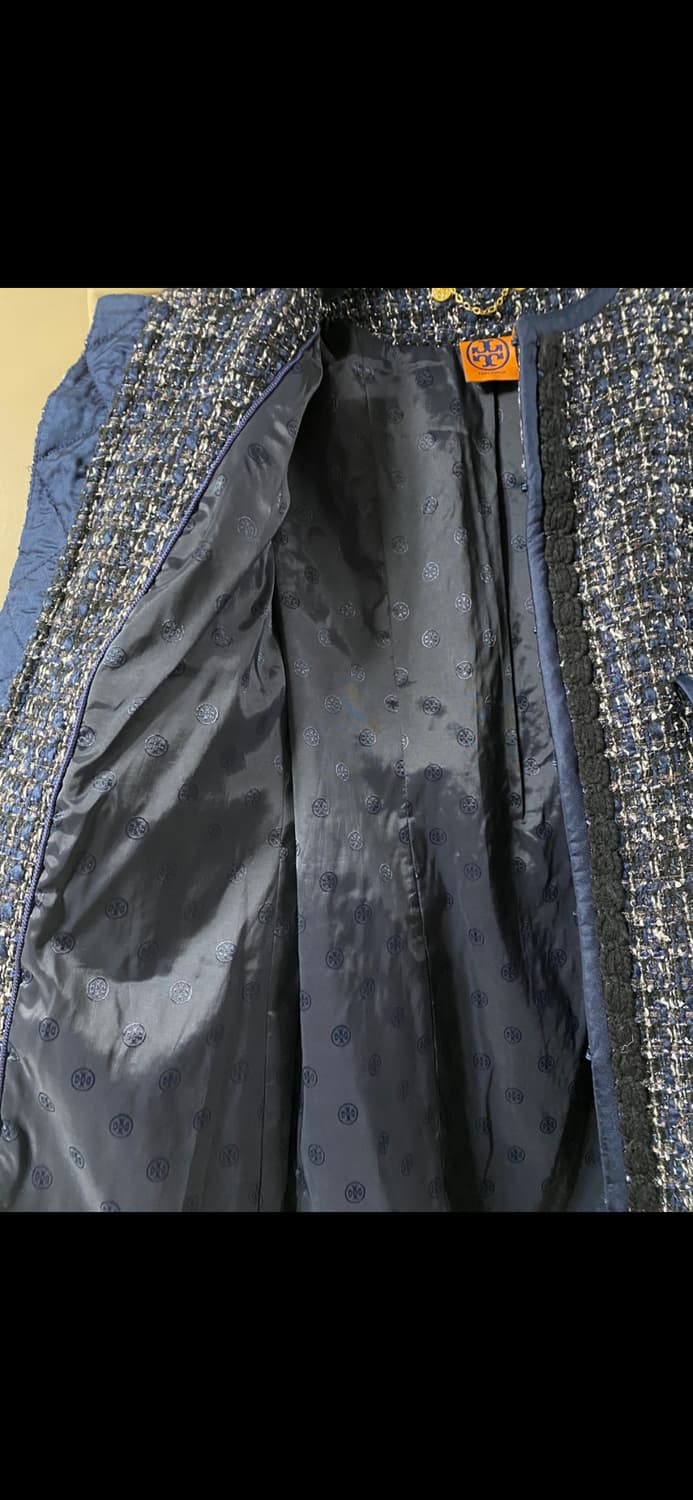 토리버치 트위드 코트 자켓 네이비 55 상품이미지5