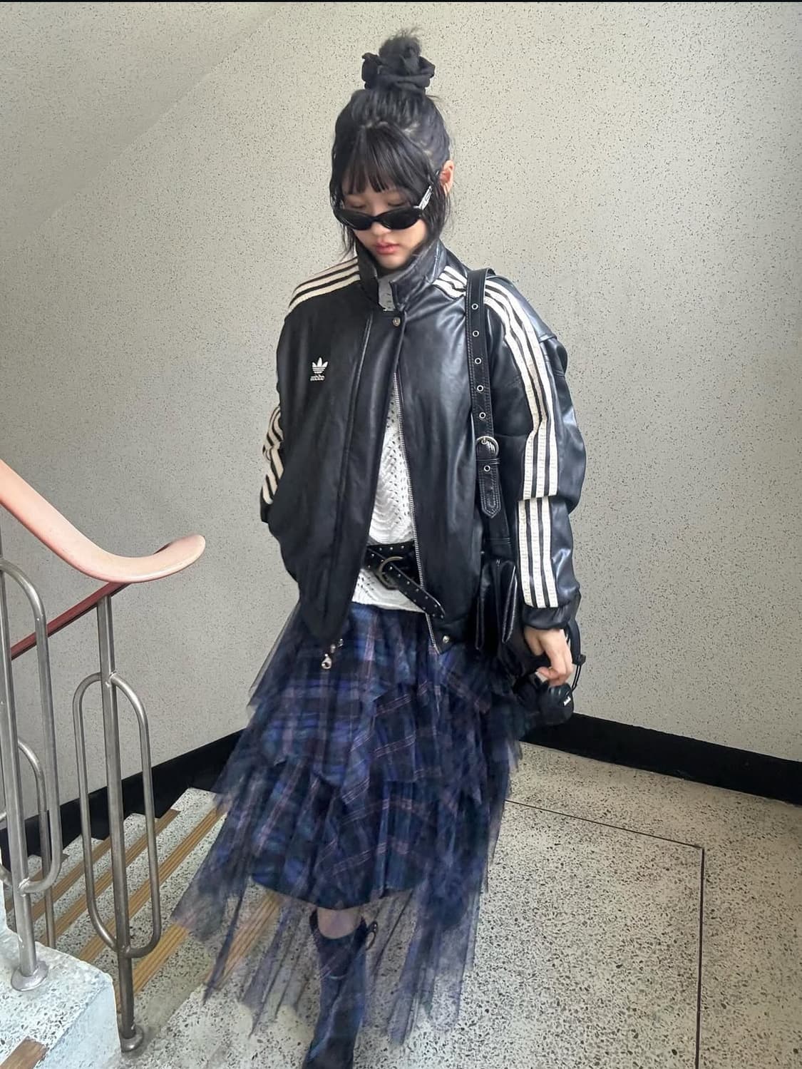 미라이클립 아디다스 가죽자켓 코디세트 상품이미지1