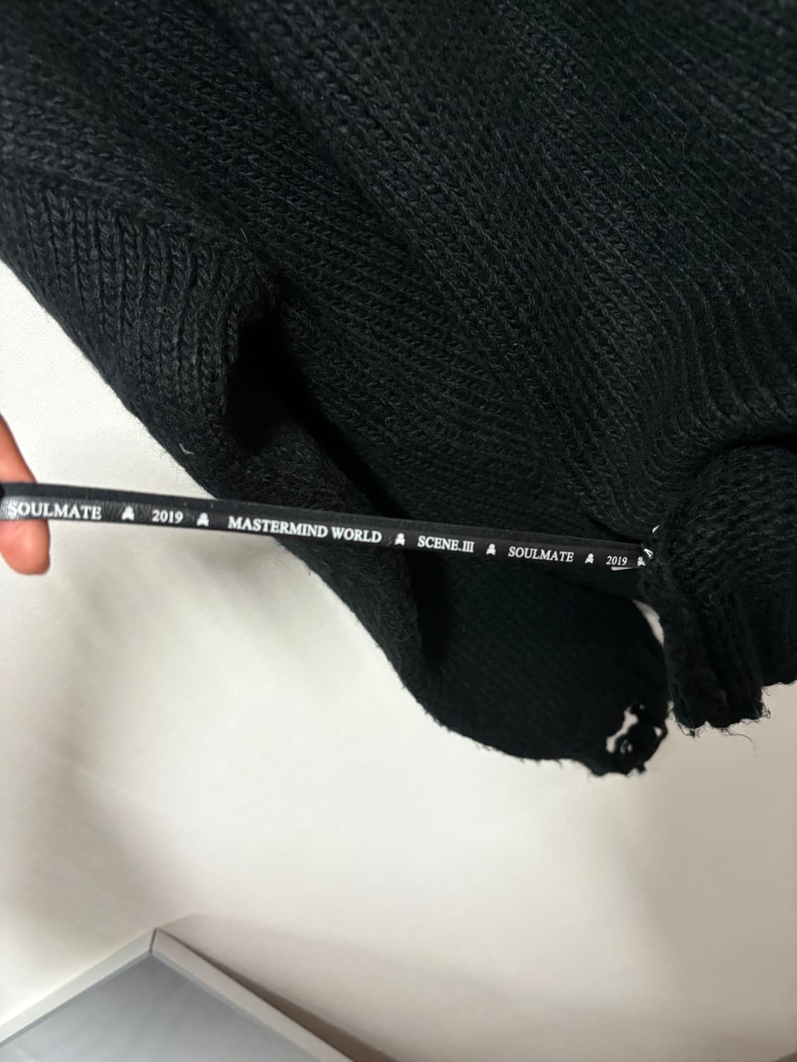 [XL] Master Mind Skull Logo Damage Knit 상품이미지4