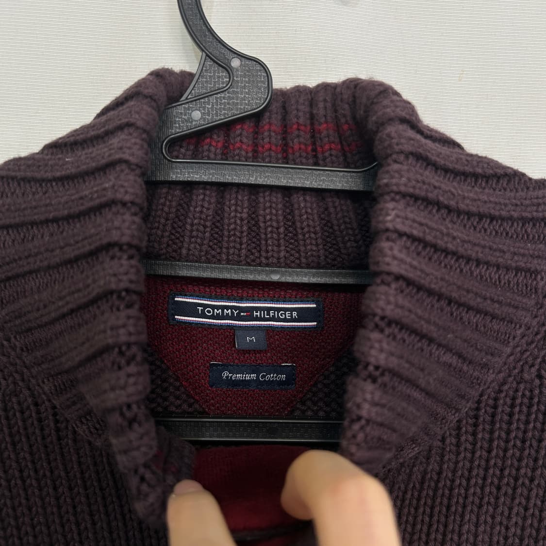 타미힐피거 남성 프리미엄코튼 니트 M 상품이미지2