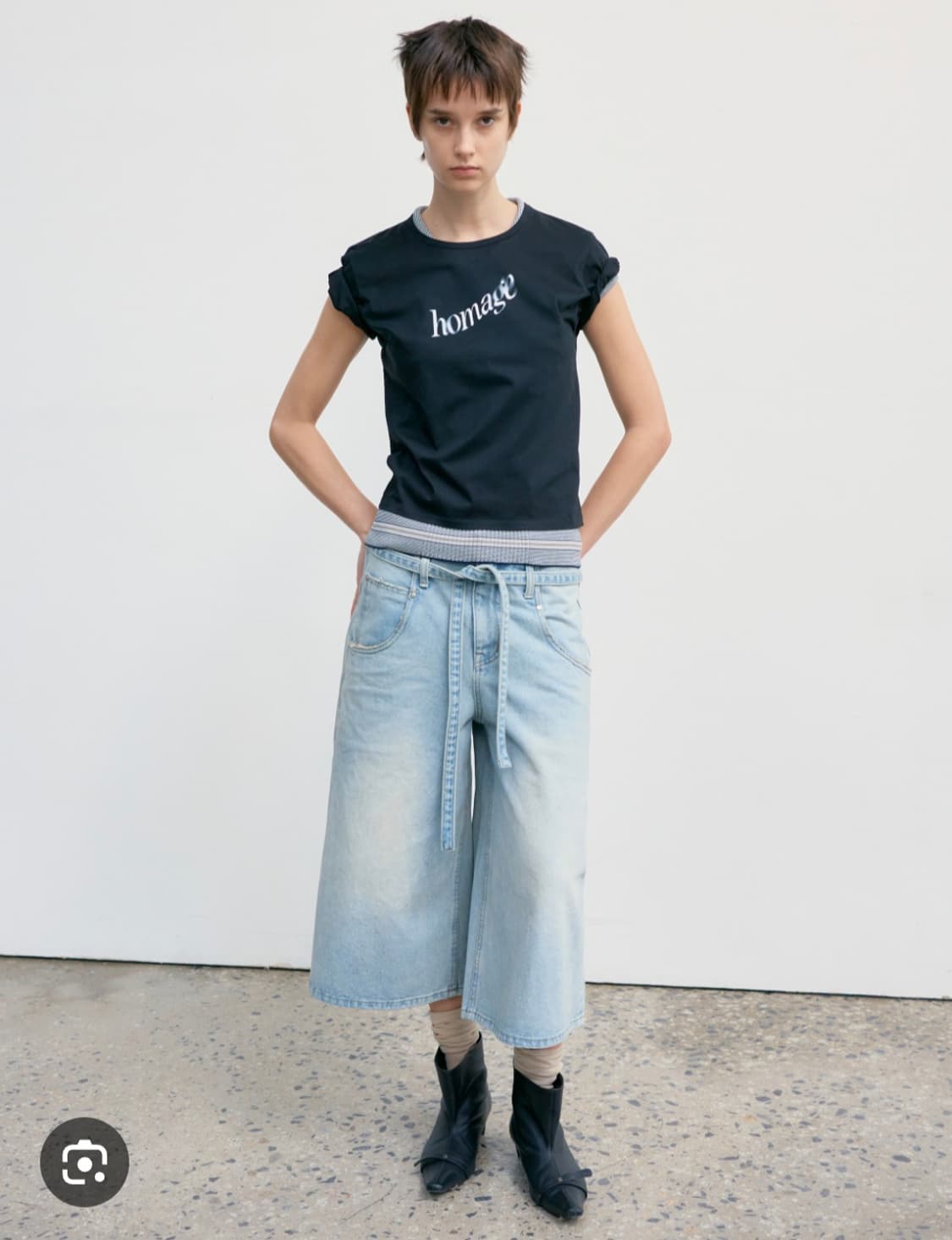 로우클래식 벨티드 버뮤다 팬츠 상품이미지1