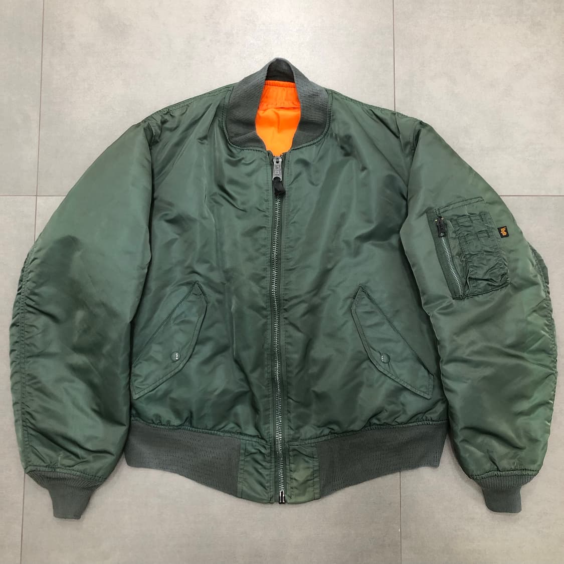 알파인더스트리 ma-1 마원 usa 미국 항공 점퍼 자켓 L 상품이미지1