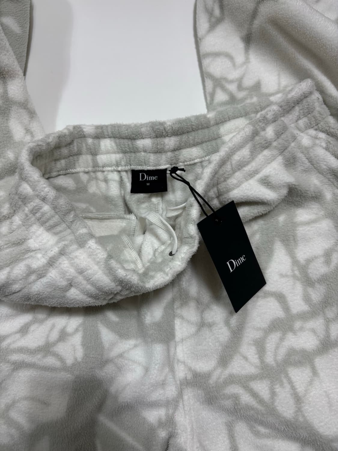 Dime 후리스 팬츠 화이트그레이 상품이미지1