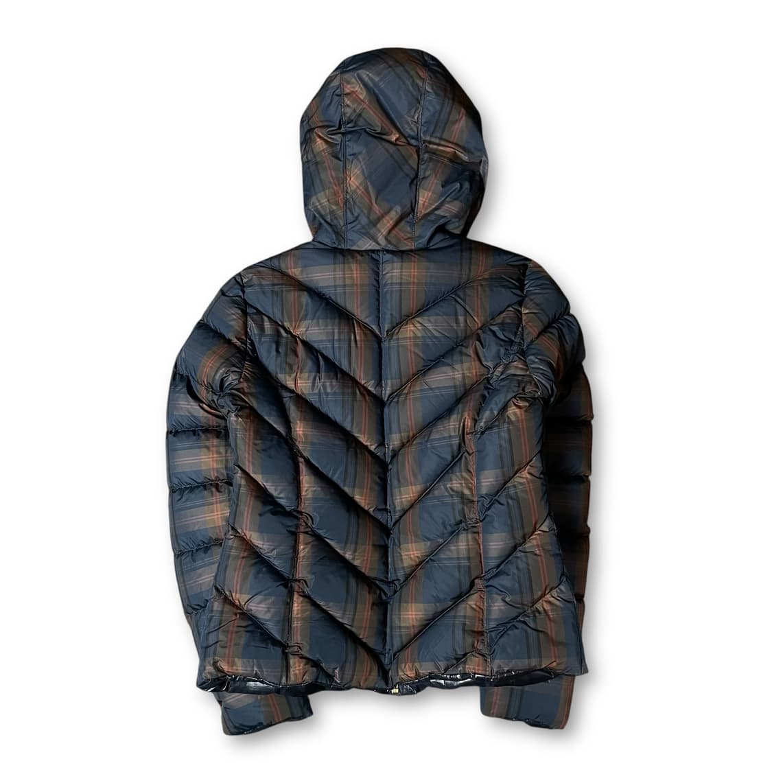 빈폴 키즈 빈티지 컬러 배색 체크 다운 패딩 상품이미지2